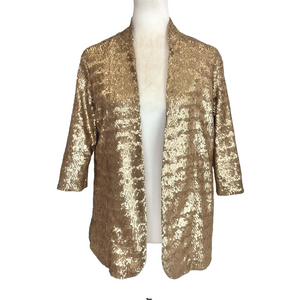 Blaque Label gold sequin blazer